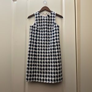 Ann Taylor 00P navy & white dress